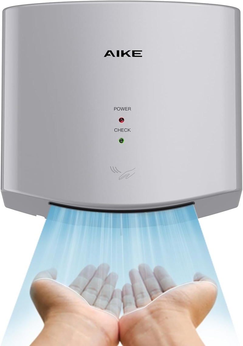 AIKE مجفف يدوي مدمج هوائي 110 فولت 1400 واط فضي (مع قابس 2 دبوس) نموذج AK2630S - Image 1